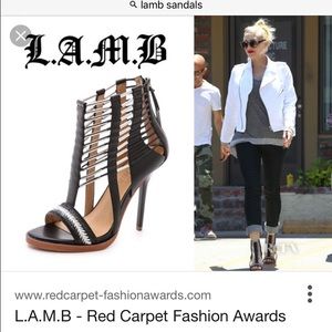 L.A.M.B. Cage Sandals